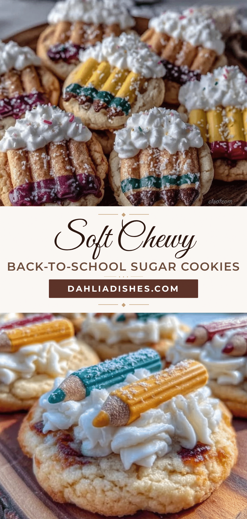 soft chewy back-to-school sugar cookies recipe