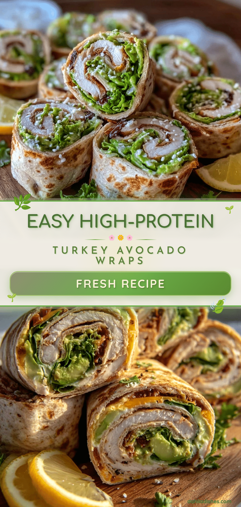 turkey avocado pinwheel wraps recipe