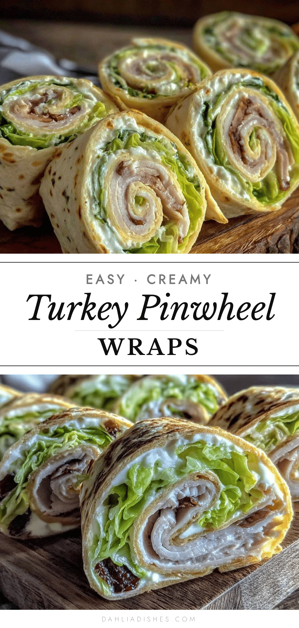 turkey cream cheese pinwheel wraps recipe