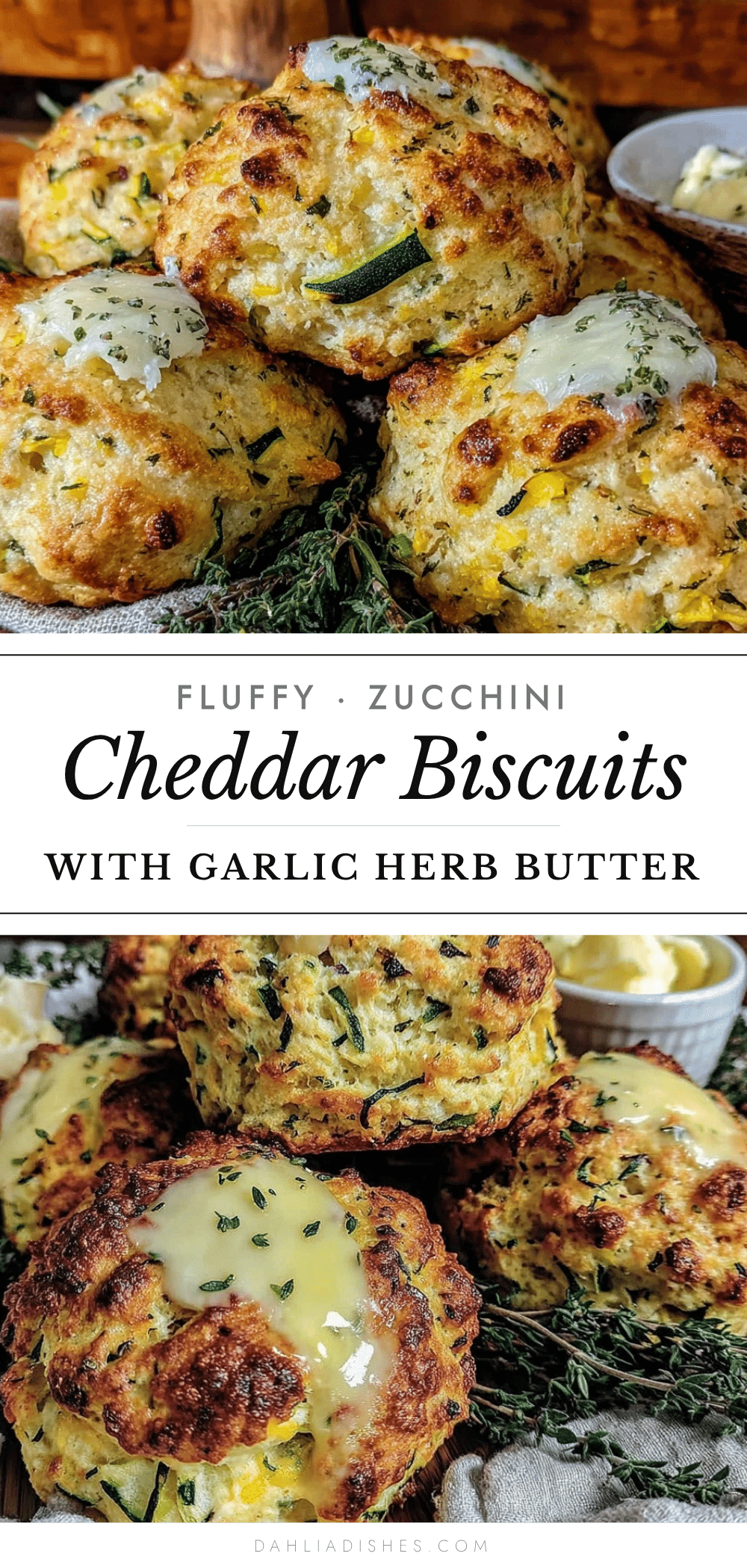 zucchini cheddar drop biscuits recipe