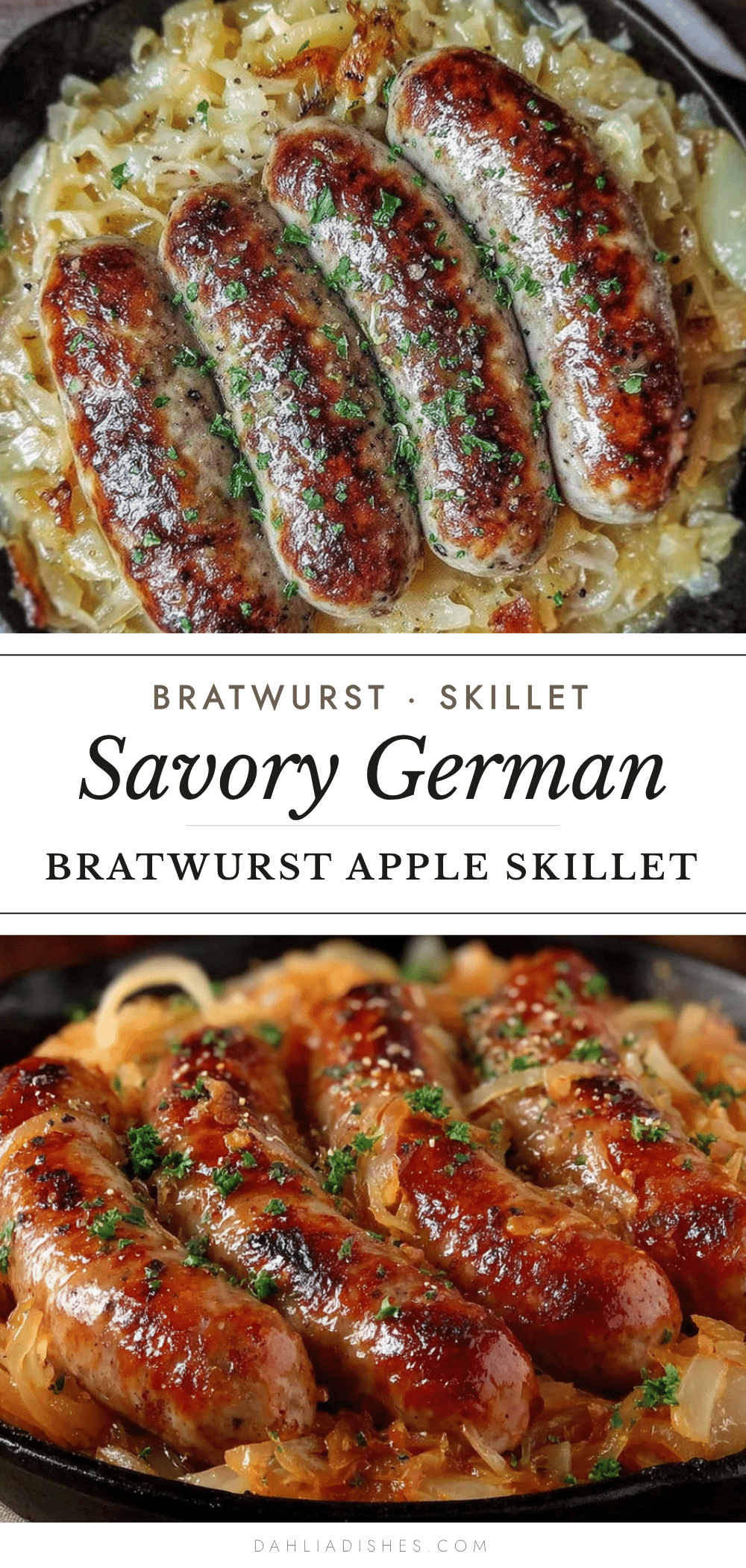 Bratwurst apple skillet recipe