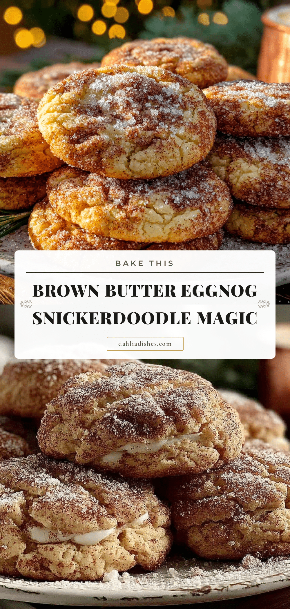 brown butter eggnog snickerdoodles recipe