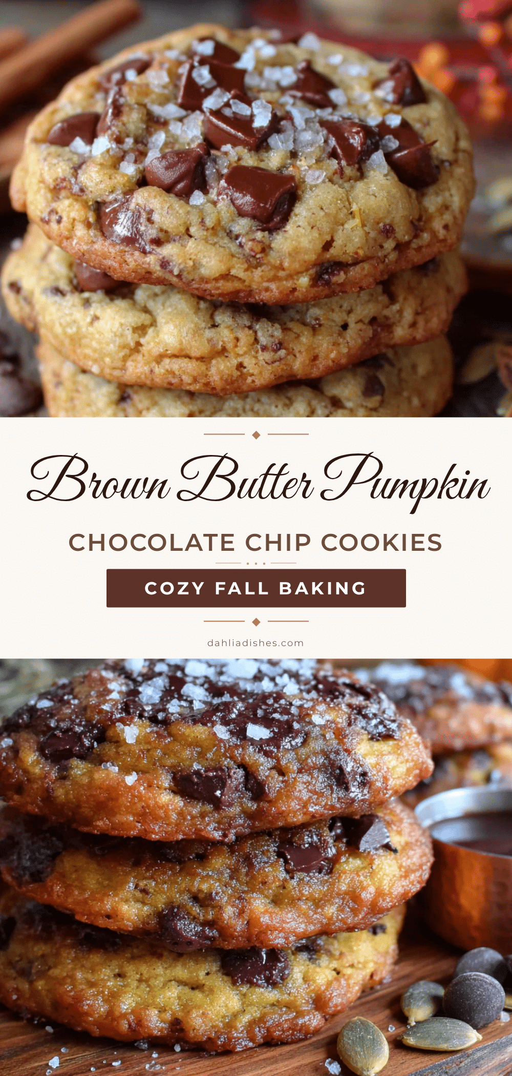 brown butter pumpkin chocolate chip cookies recipe