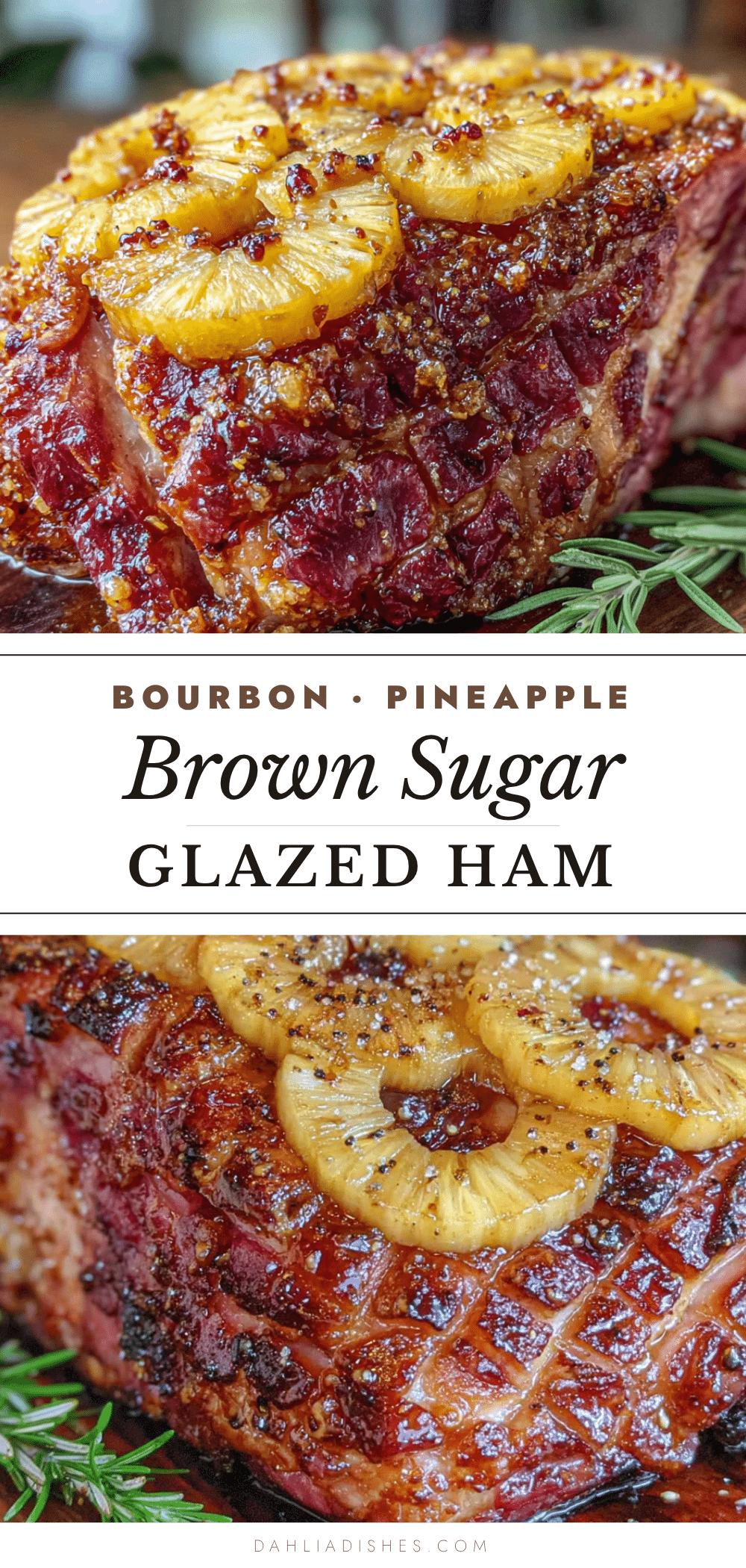 brown sugar bourbon glazed ham recipe