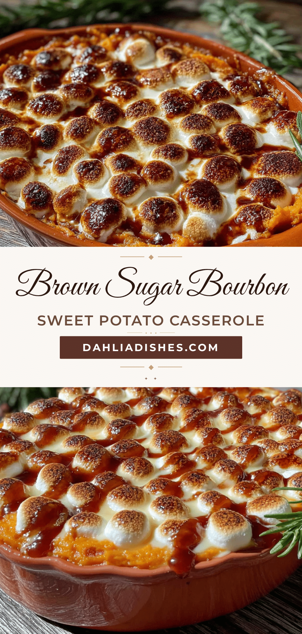 brown sugar bourbon sweet potato casserole recipe