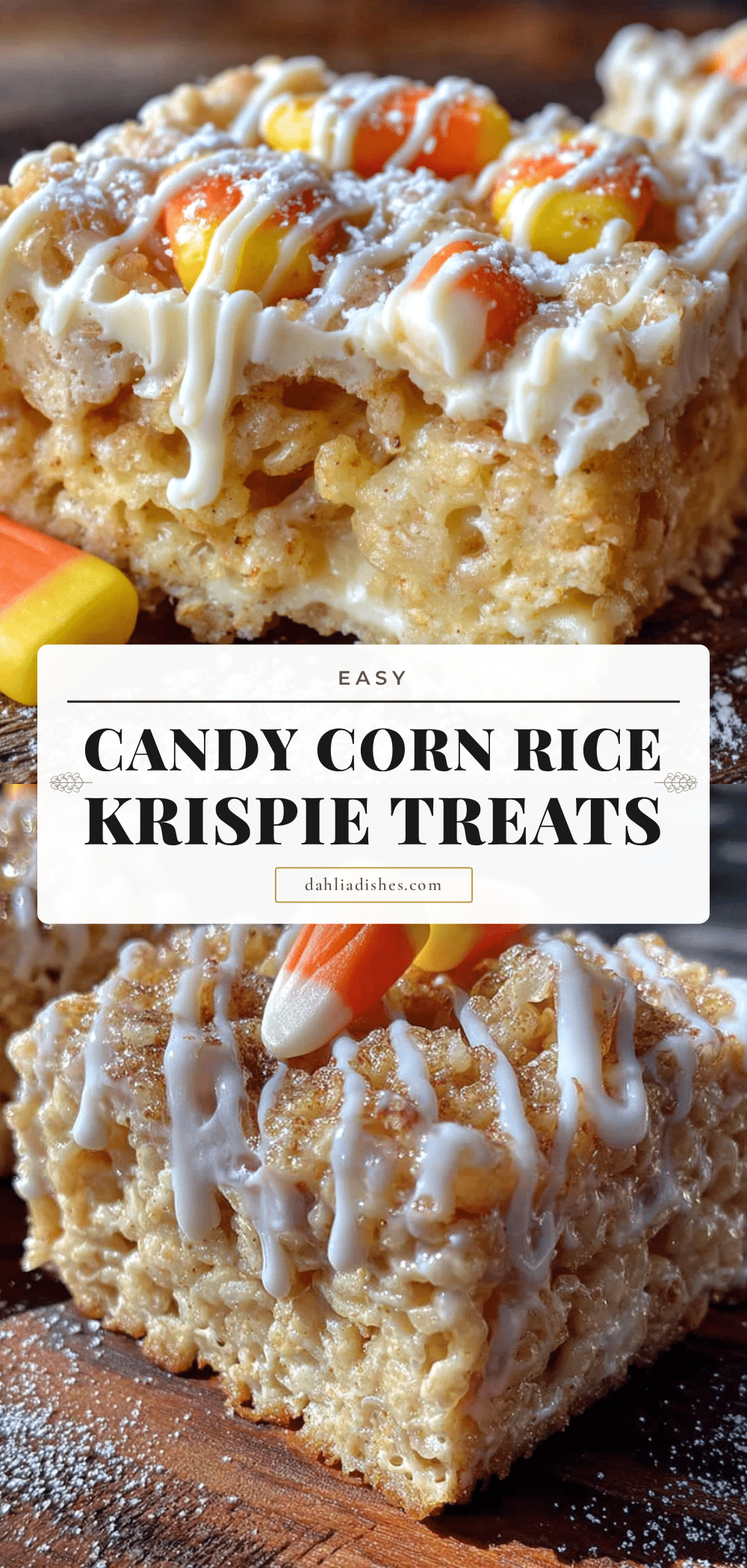 candy corn white chocolate rice krispie treats recipe
