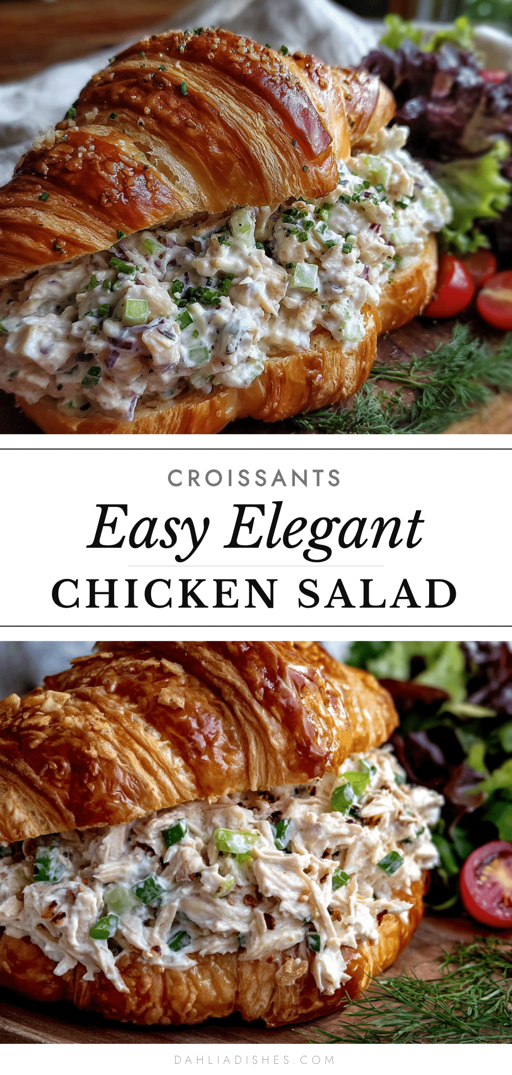 chicken salad croissant sandwiches recipe
