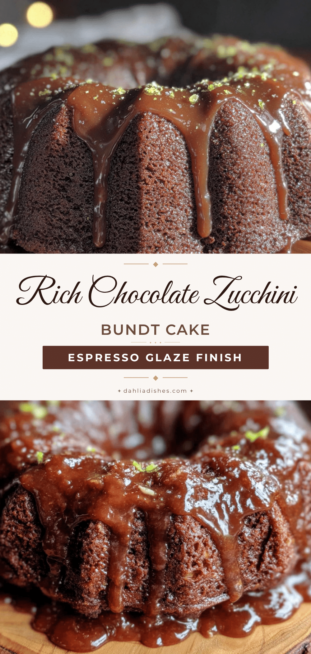 chocolate zucchini bundt cake recipe