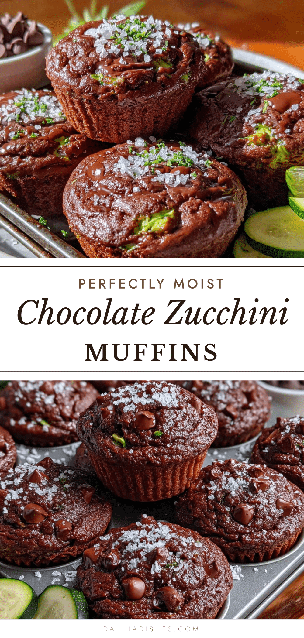 chocolate zucchini muffins recipe