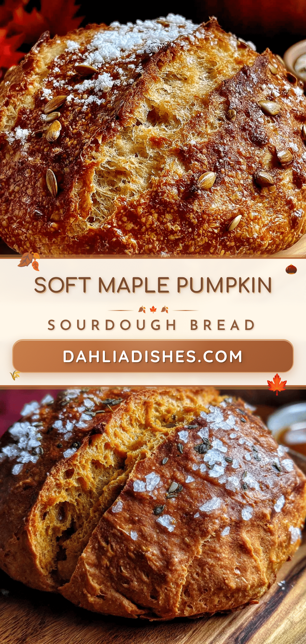 cozy maple pumpkin sourdough discard bread recipe