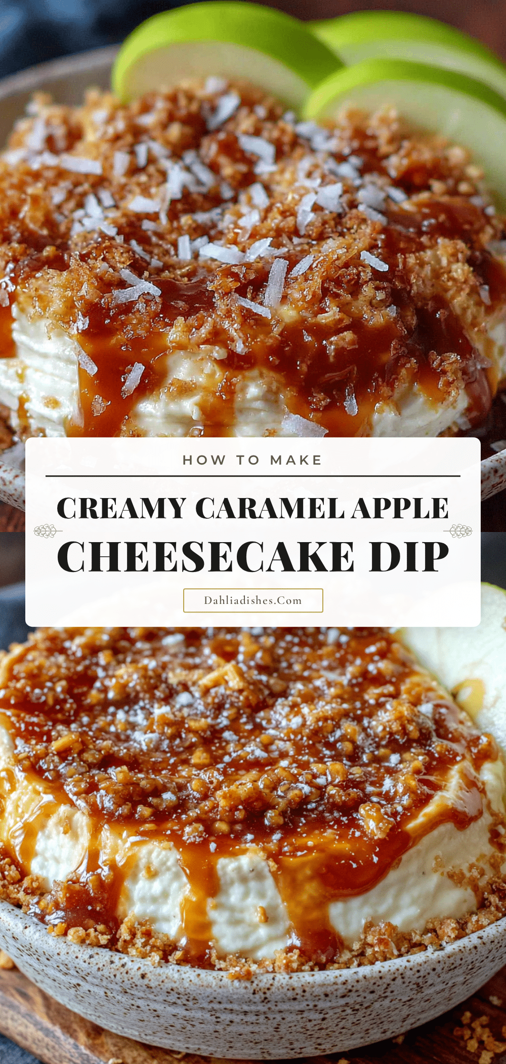creamy caramel apple cheesecake dip recipe