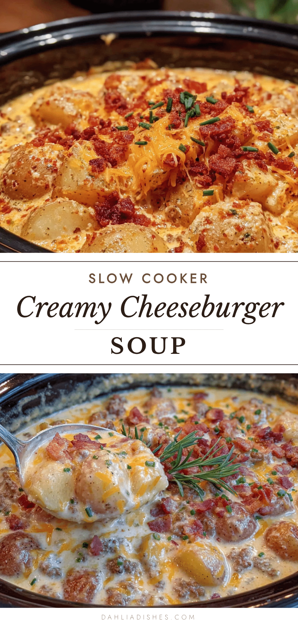 creamy cheeseburger potato soup recipe