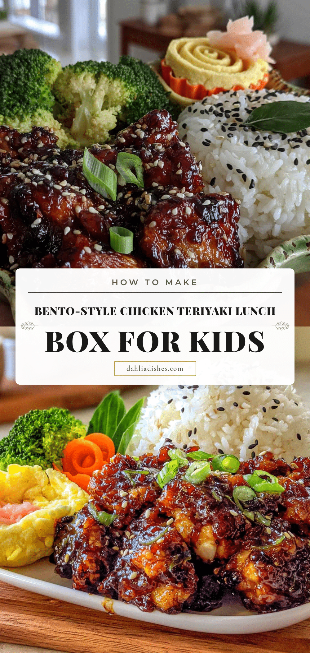 easy bento chicken teriyaki lunch box for kids recipe