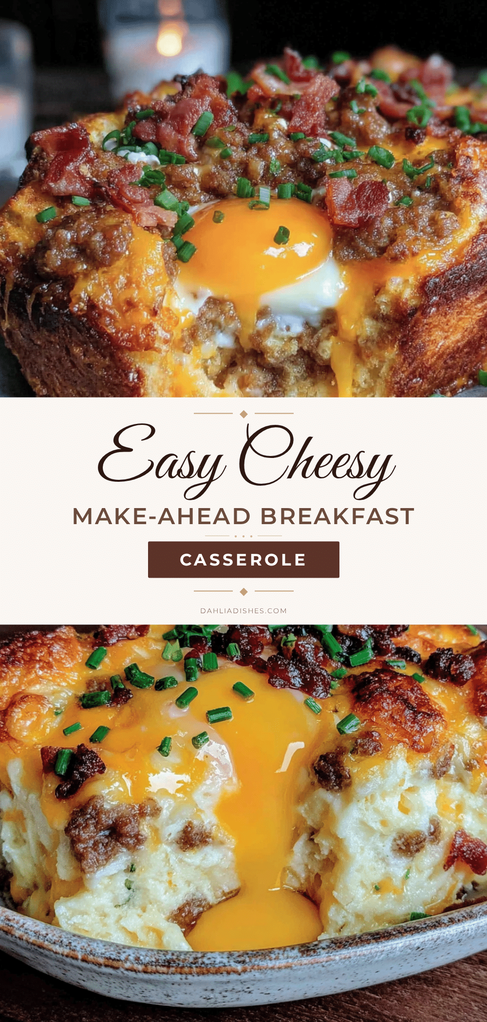 easy make-ahead breakfast casserole with sausage and hash browns recipe