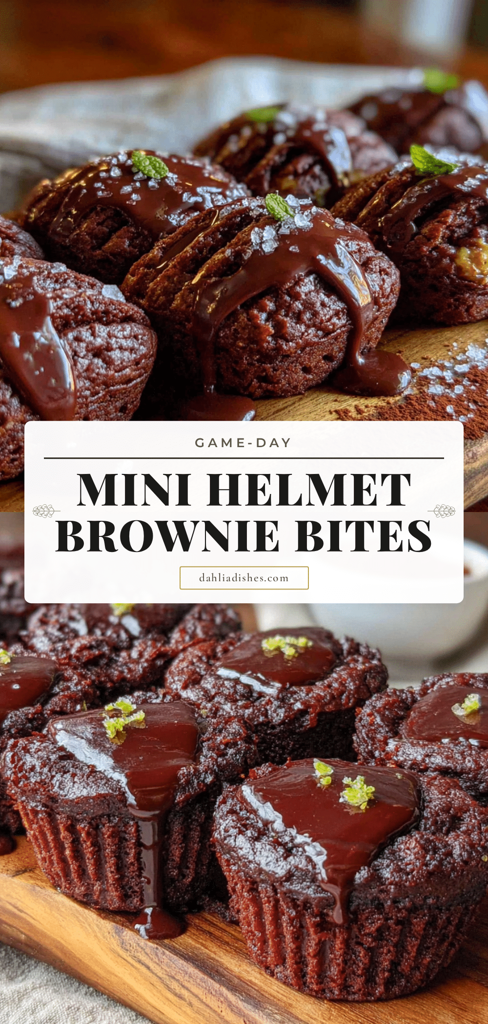 Game-Day Mini Helmet Brownie Bites recipe