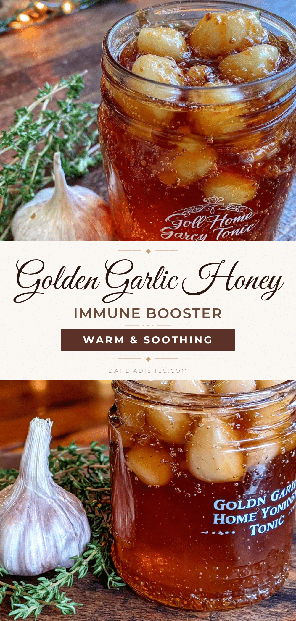 garlic honey immune tonic recipe