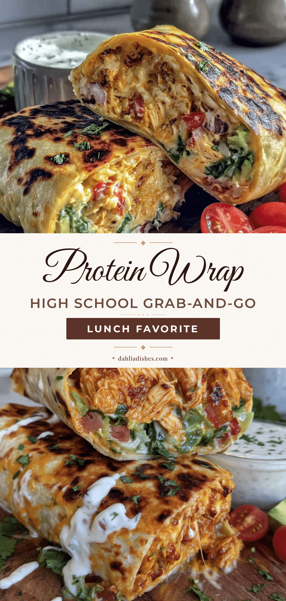 high school protein wrap recipe