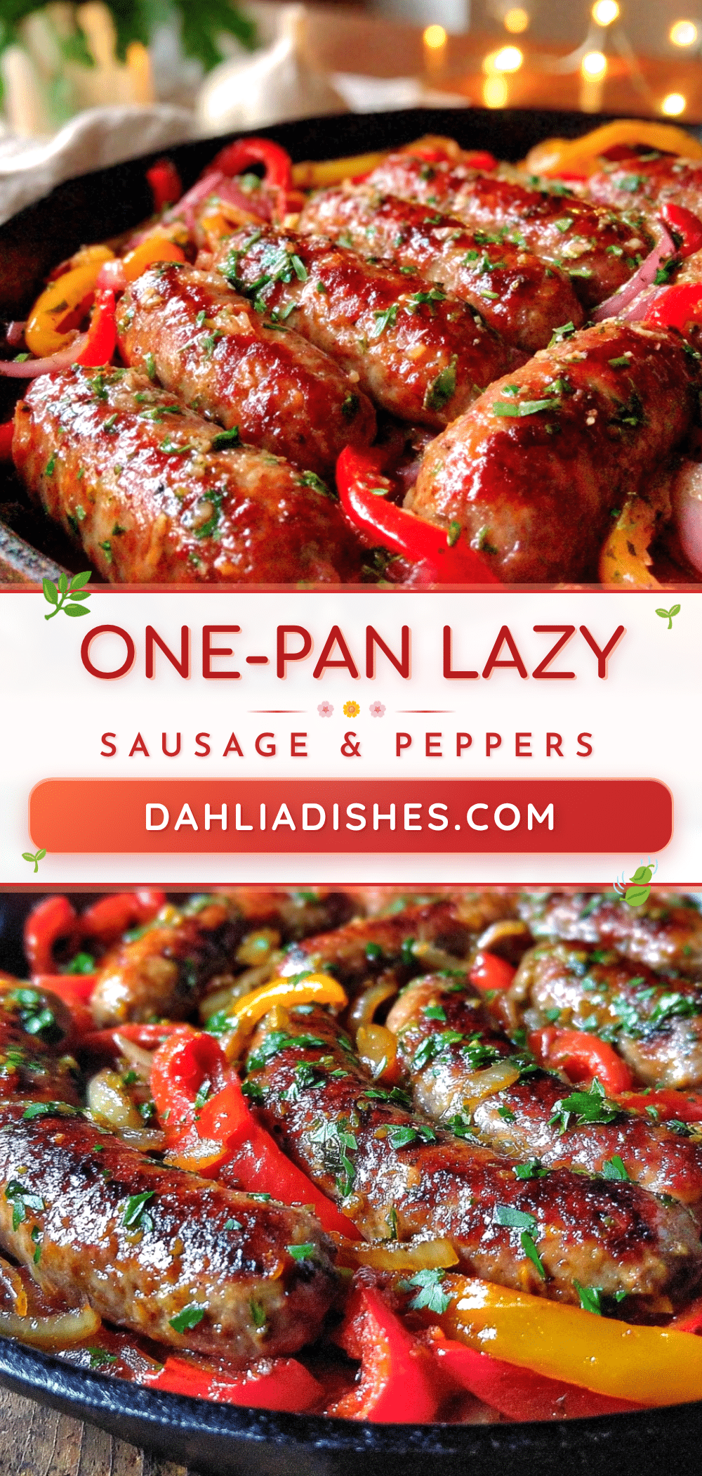 lazy sausage and peppers skillet recipe