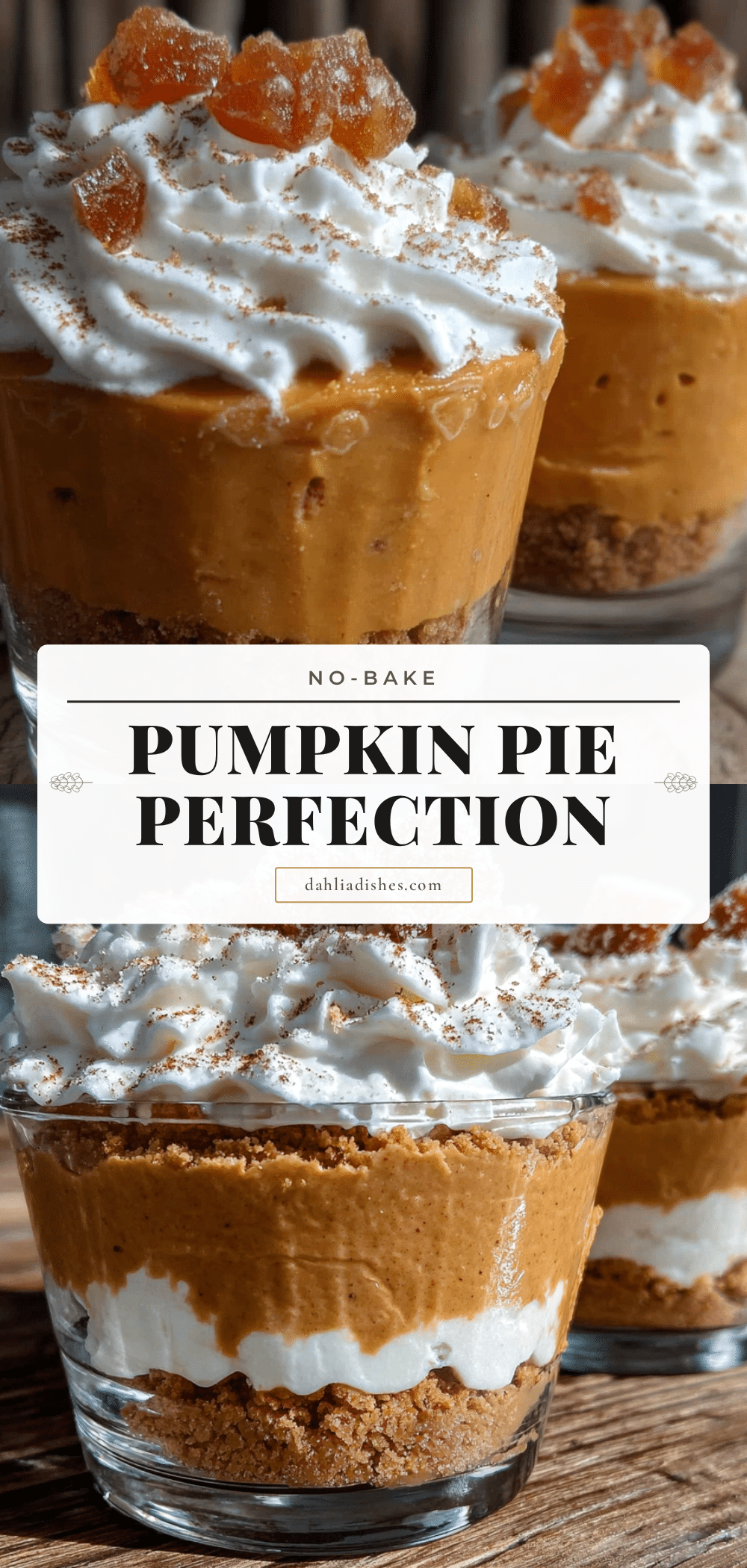 no-bake pumpkin pie icebox cups recipe