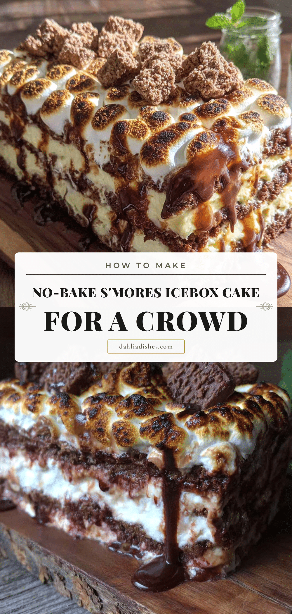 no-bake smores icebox cake recipe