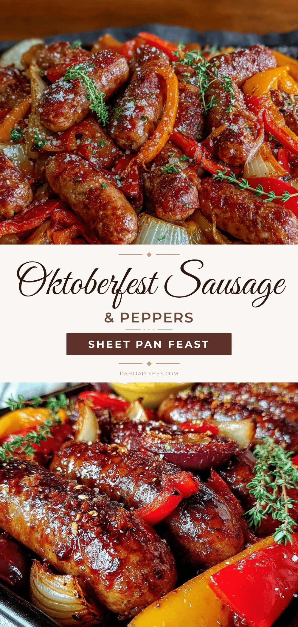 oktoberfest sausage and peppers sheet pan recipe recipe