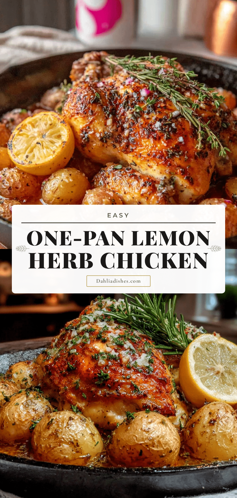 one-pan lemon herb chicken and potatoes recipe