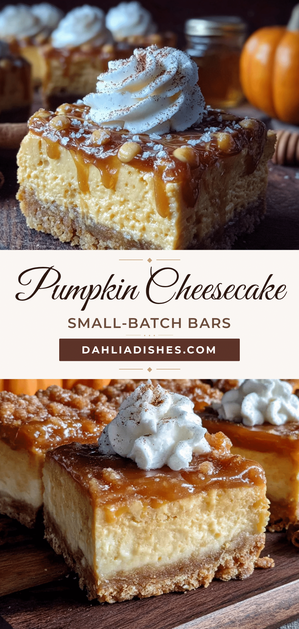 pumpkin cheesecake bars recipe
