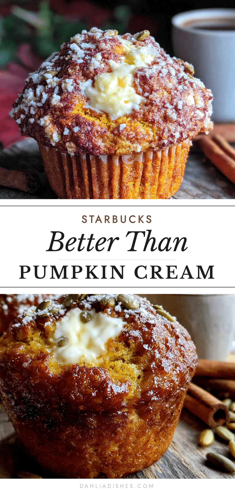 pumpkin cream cheese muffins recipe