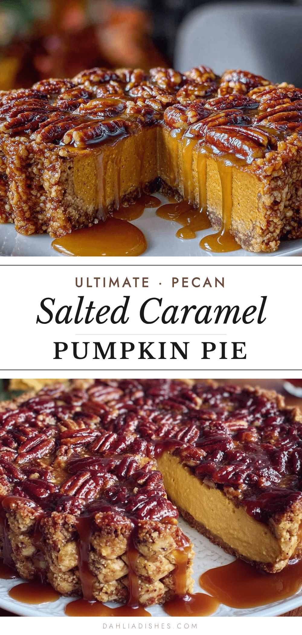 Salted Caramel Pumpkin Pie recipe