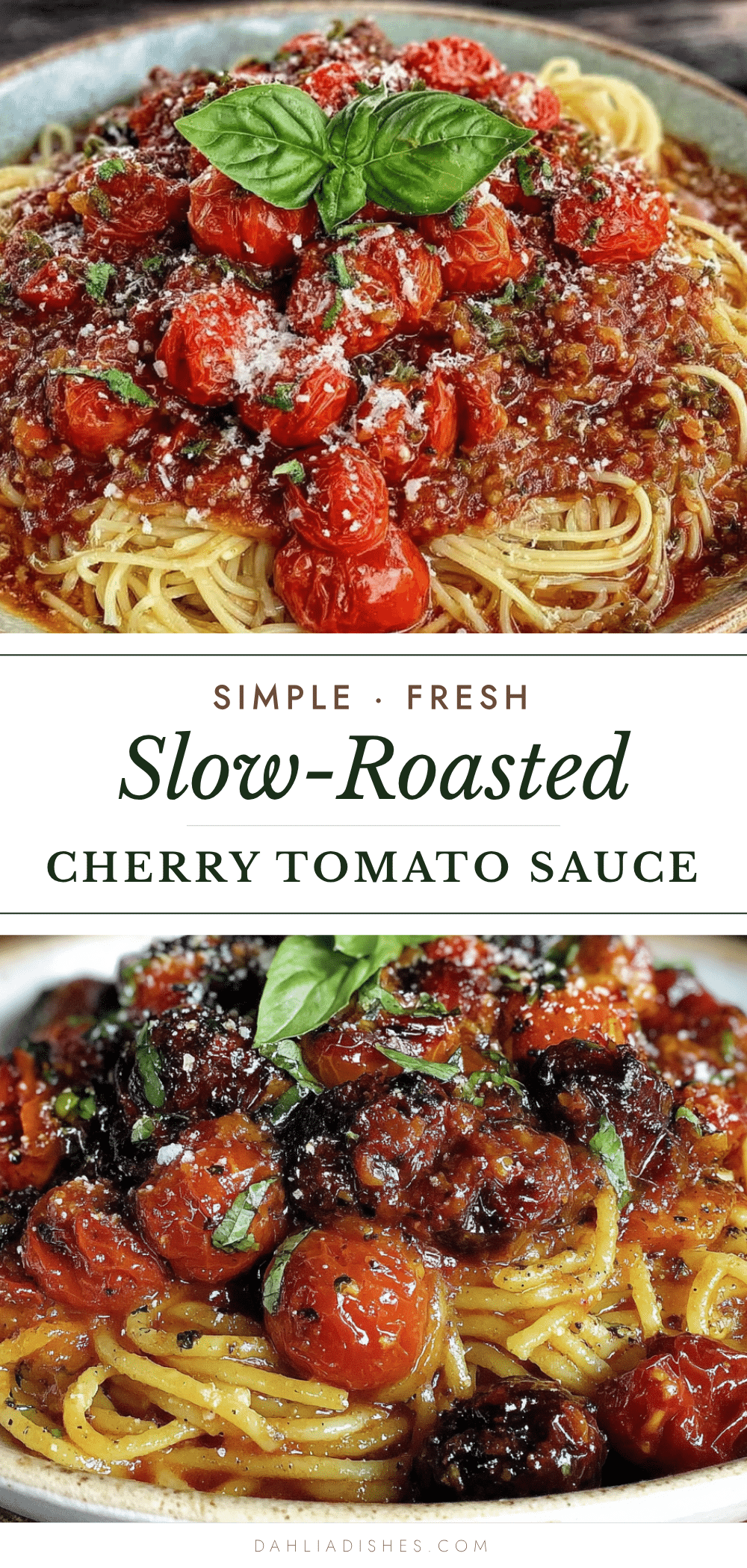 slow-roasted cherry tomato pasta sauce recipe