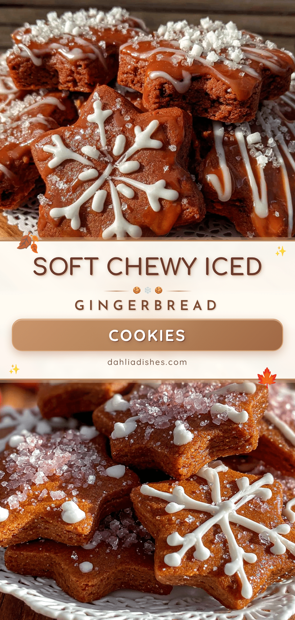 soft iced gingerbread cutout cookies recipe