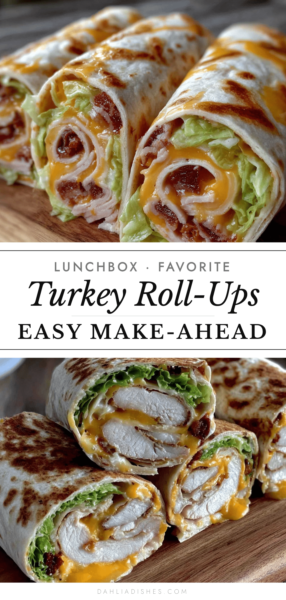 turkey and cheese roll-ups recipe
