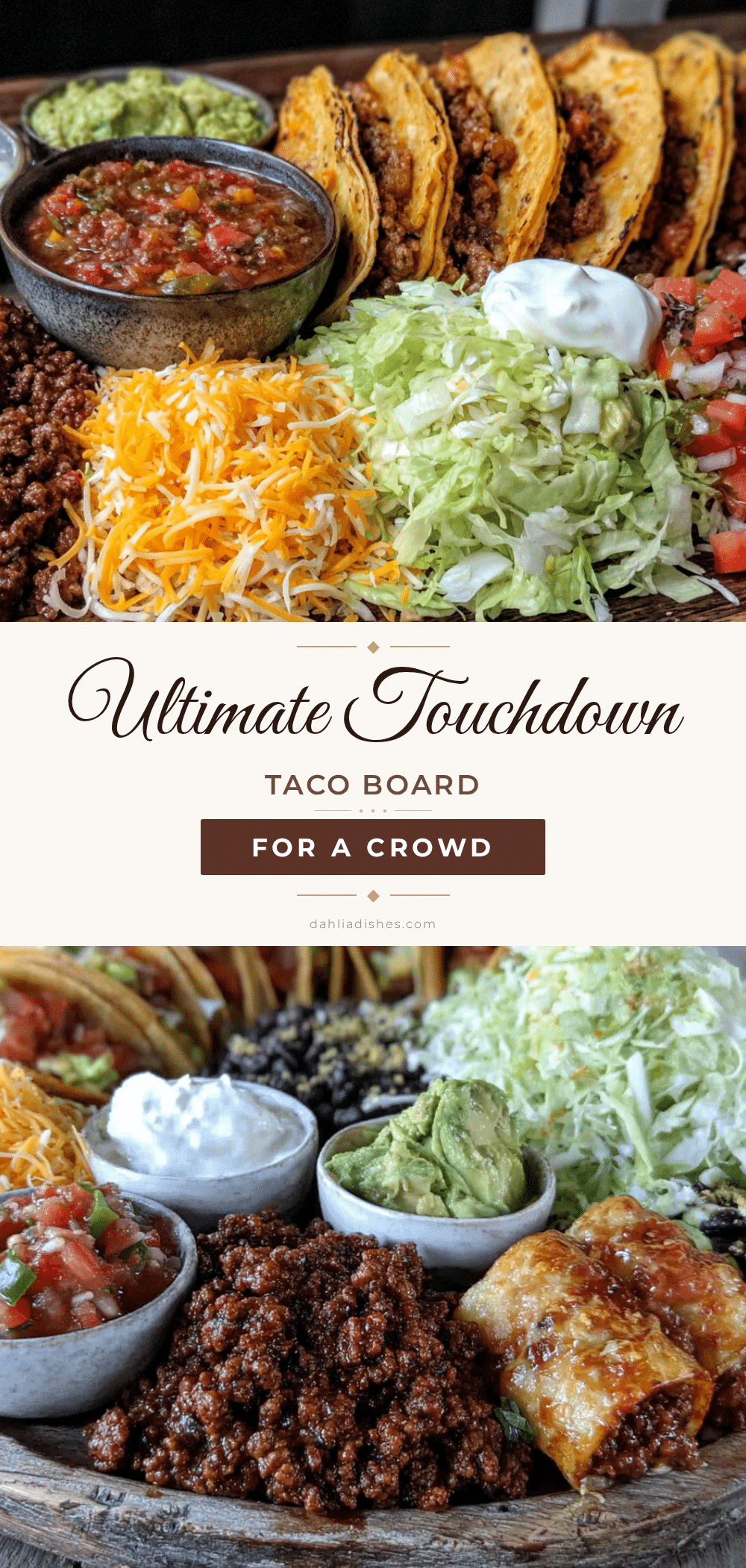 ultimate touchdown taco board recipe