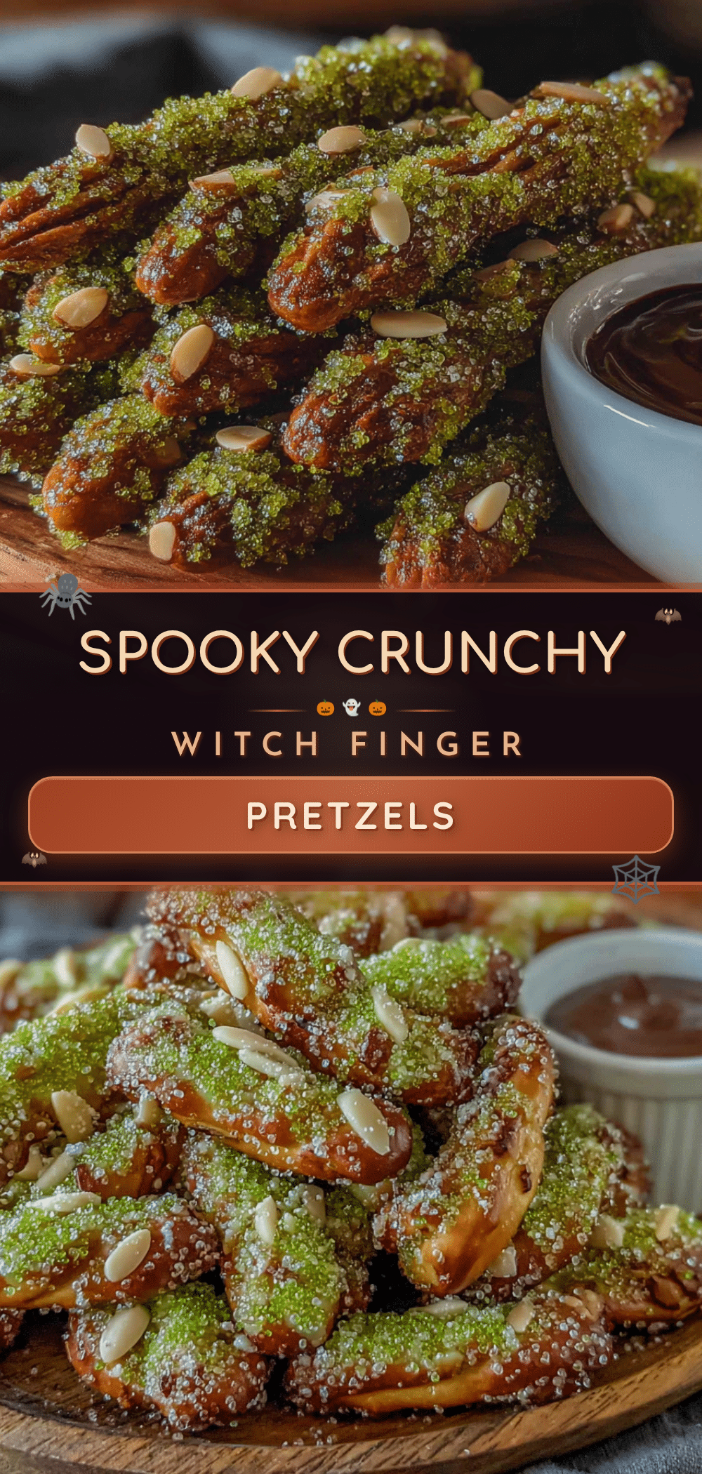 witch finger pretzel halloween snacks recipe