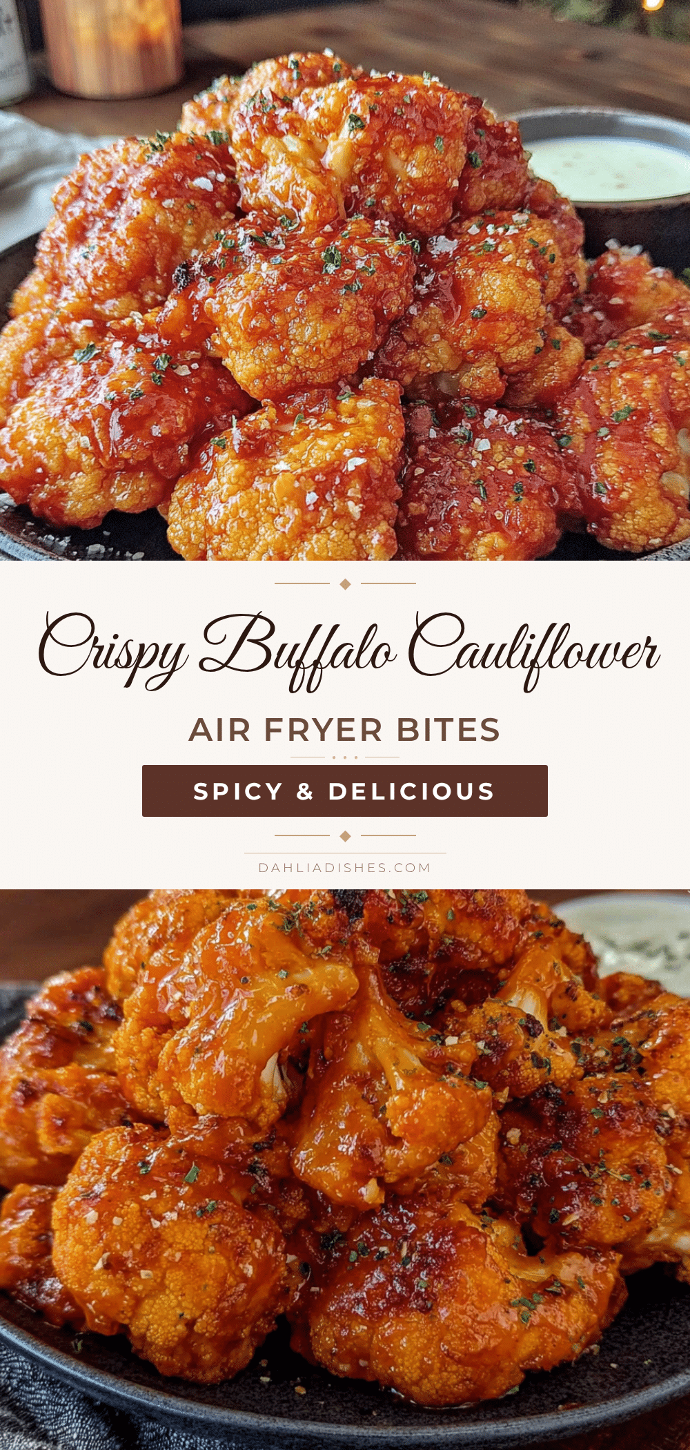 air fryer buffalo cauliflower bites recipe
