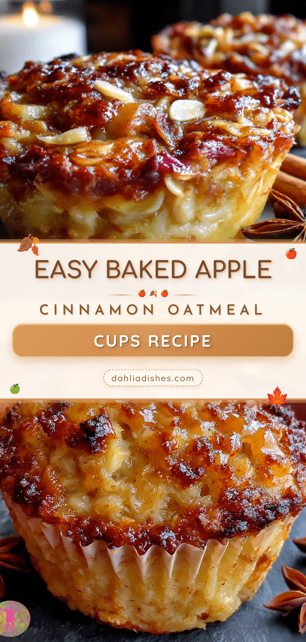 apple cinnamon baked oatmeal cups recipe