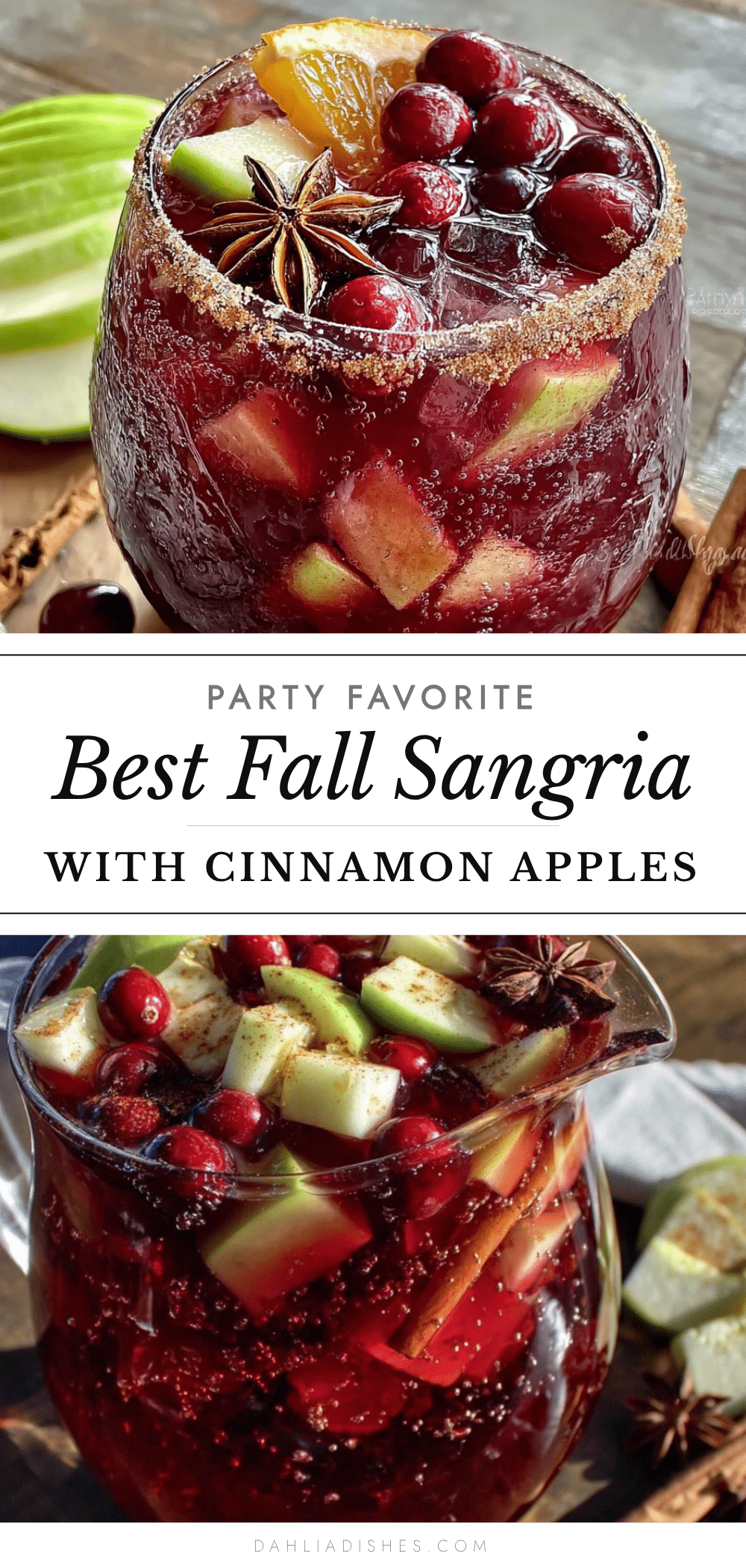 best fall sangria with cinnamon apples recipe
