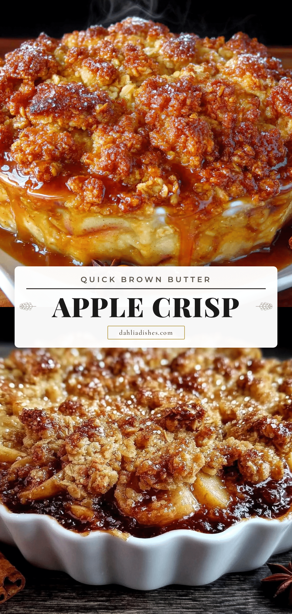 brown butter apple crisp recipe