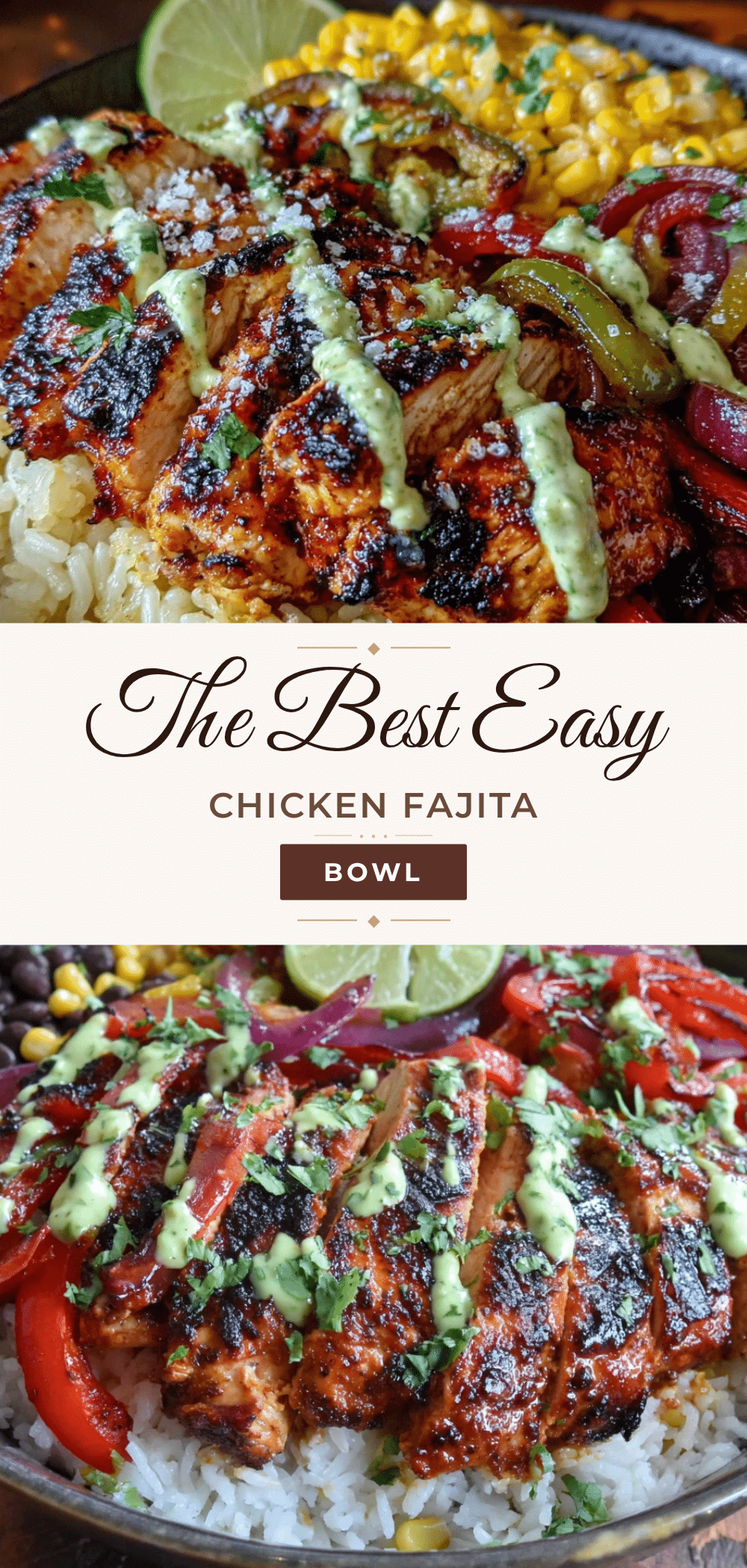 chicken fajita bowls recipe
