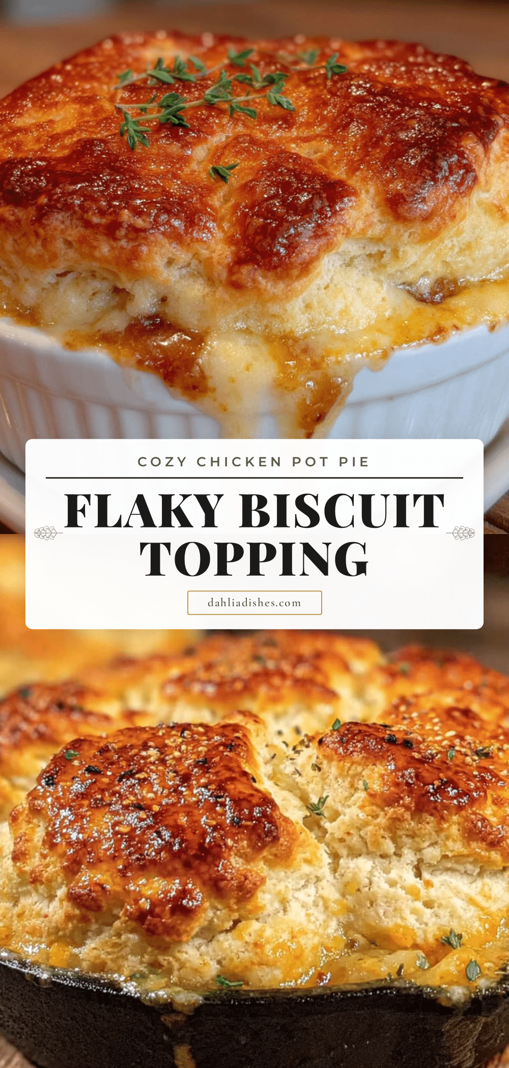 chicken pot pie with biscuit topping recipe