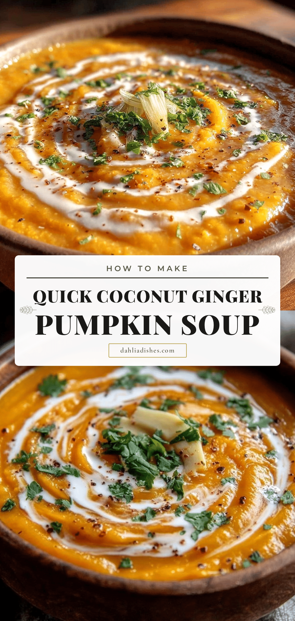 coconut ginger pumpkin soup recipe