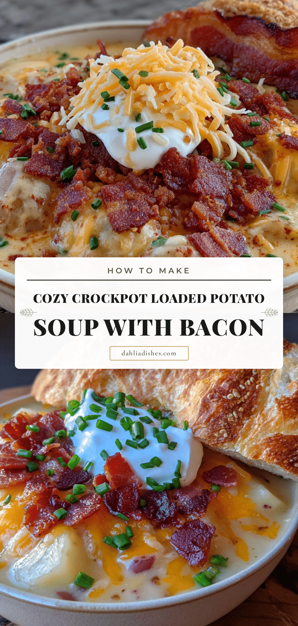 cozy crockpot loaded potato soup recipe