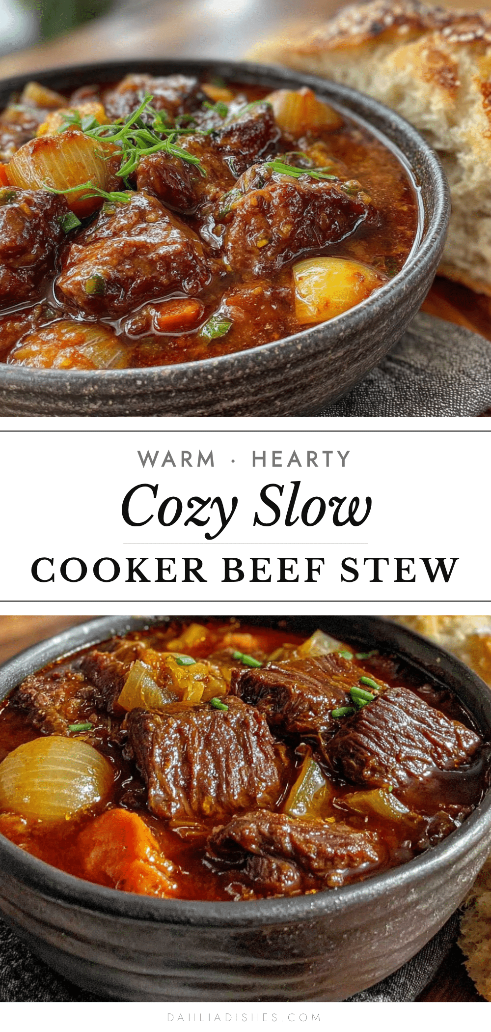 cozy slow cooker beef and vegetable stew recipe