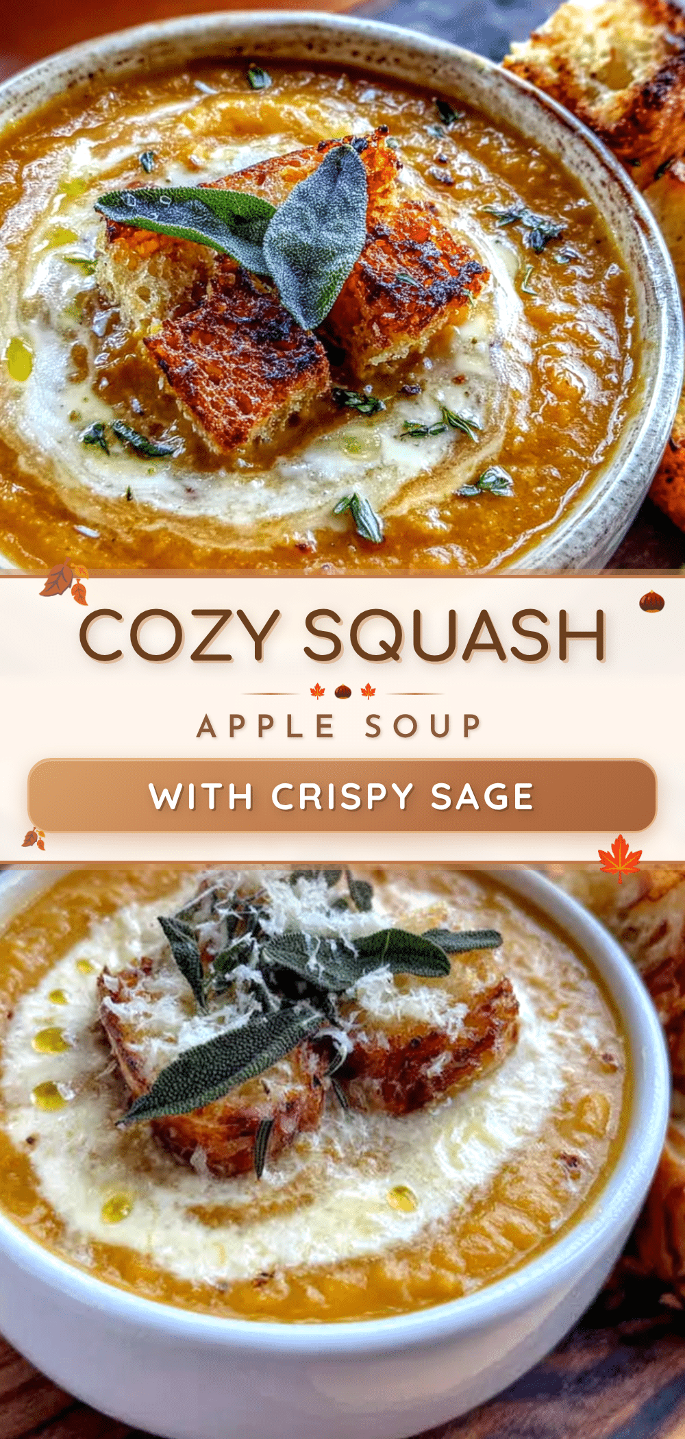 cozy squash apple soup recipe