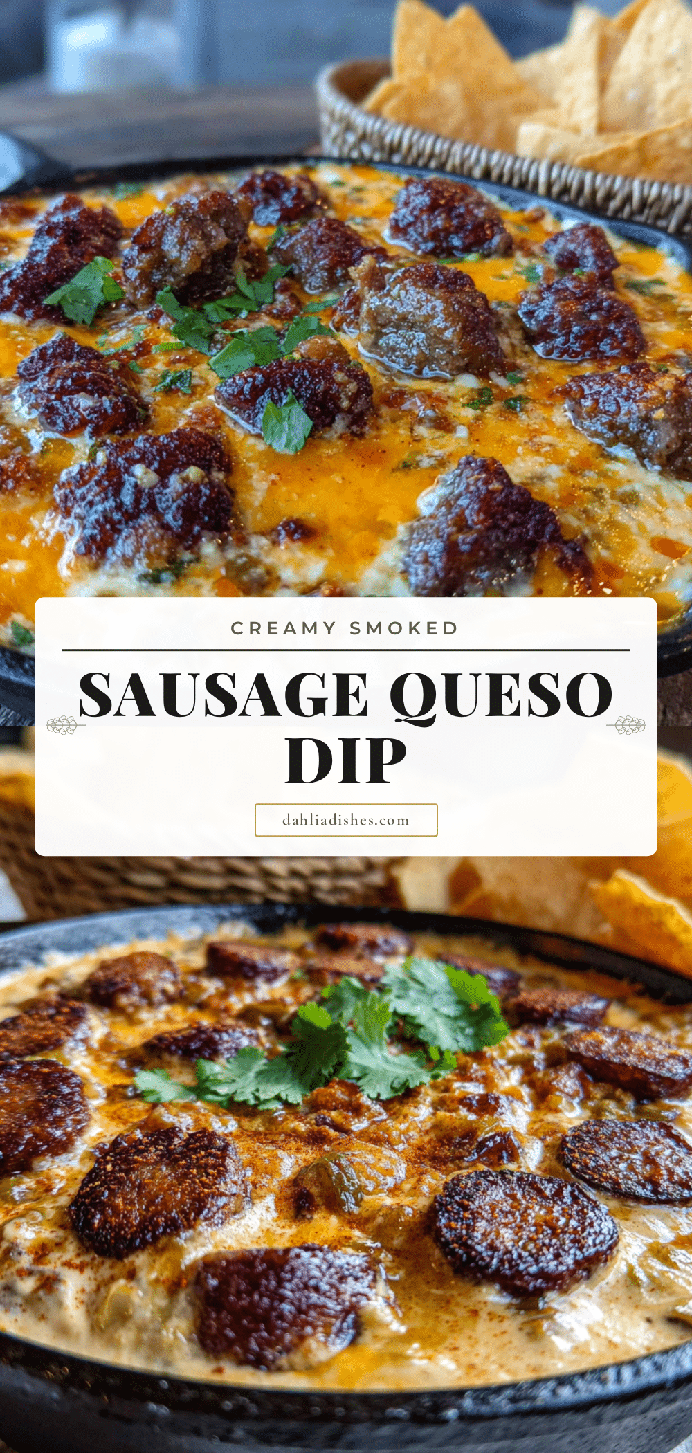 creamy smoked sausage queso dip with rotel recipe