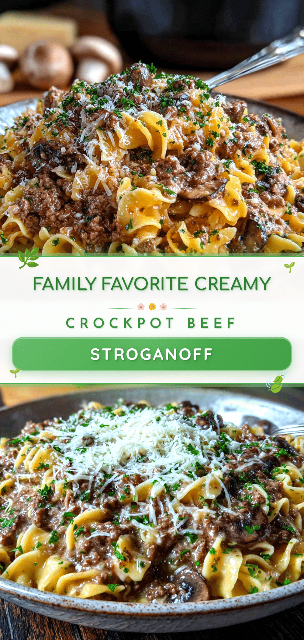 crockpot beef stroganoff recipe