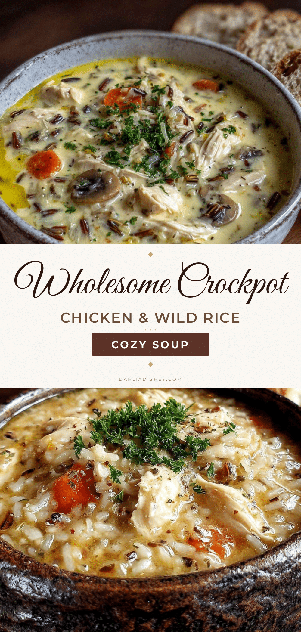 crockpot chicken and wild rice soup recipe