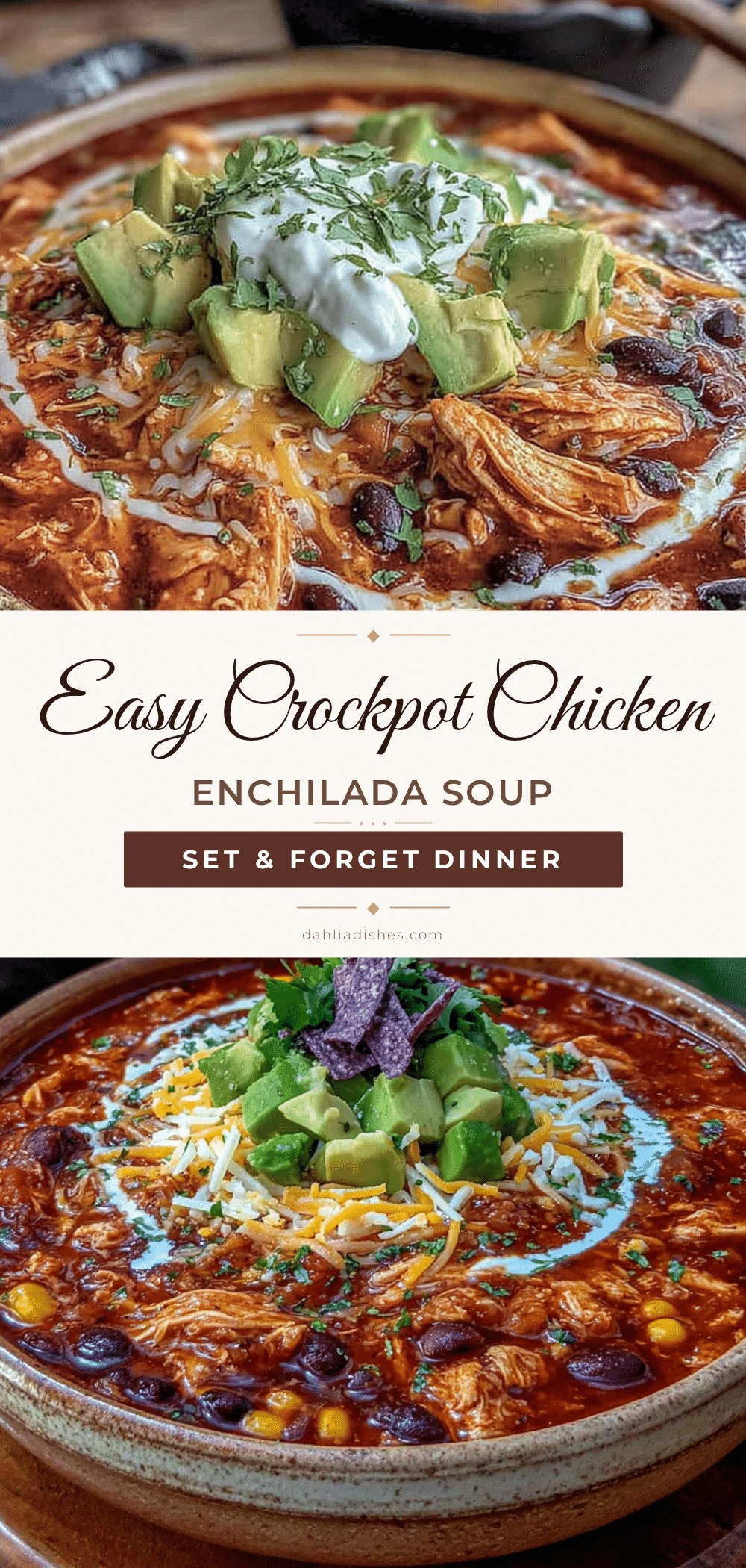 crockpot chicken enchilada soup recipe