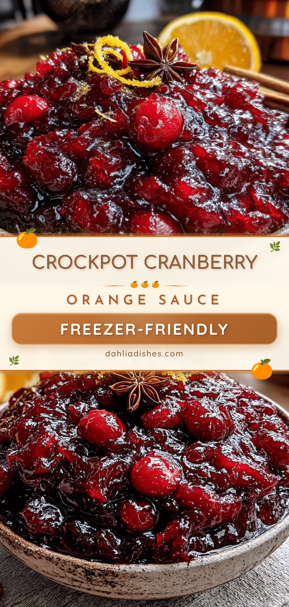 crockpot cranberry orange sauce recipe