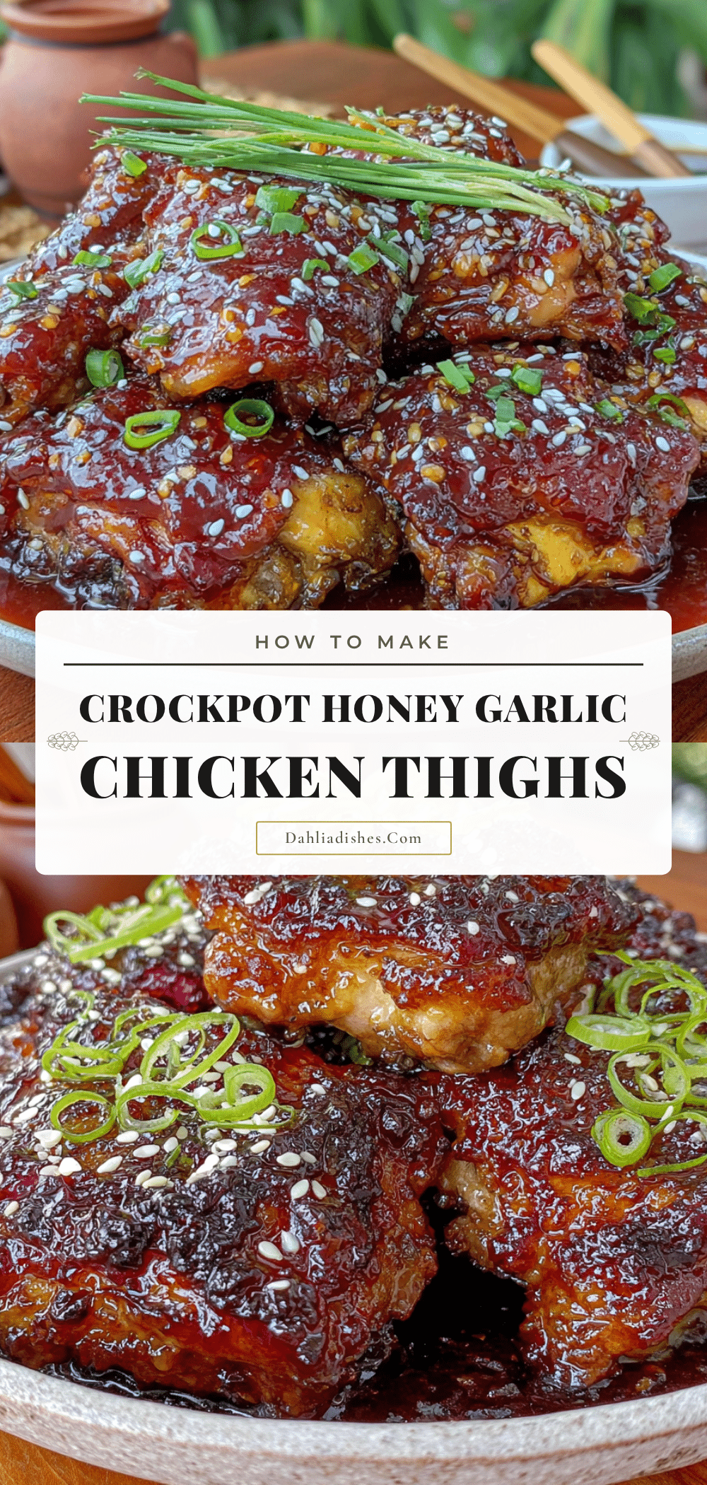 crockpot honey garlic chicken thighs recipe